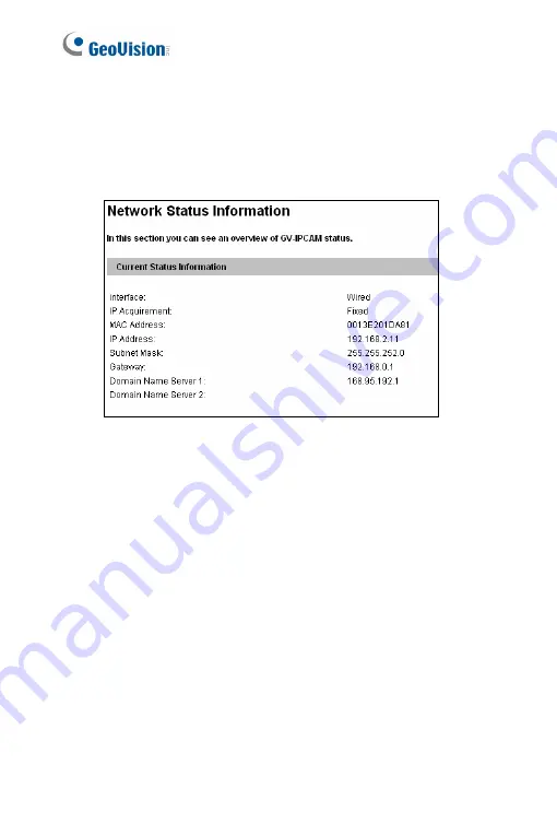 GeoVision GV-PTZ010D Firmware Manual Download Page 73