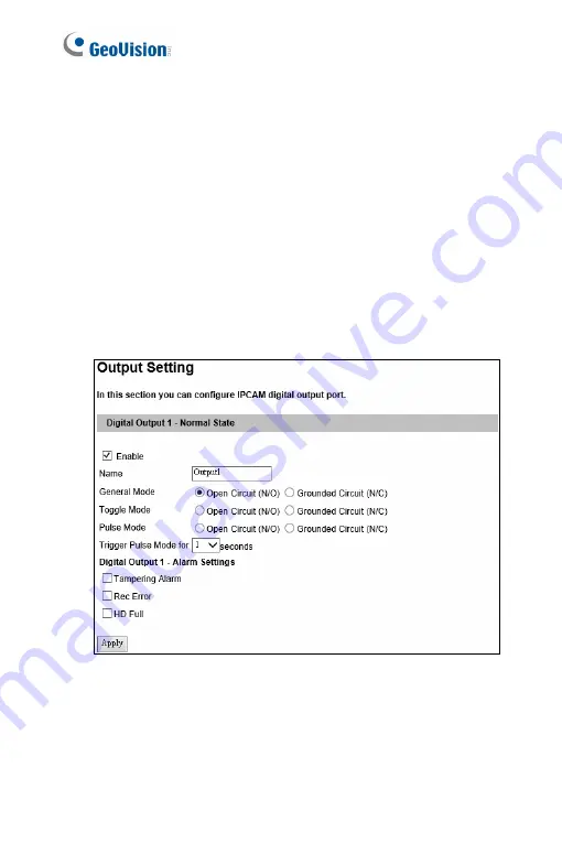 GeoVision GV-PTZ010D Firmware Manual Download Page 127