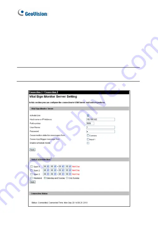 GeoVision GV-PTZ010D Firmware Manual Download Page 137