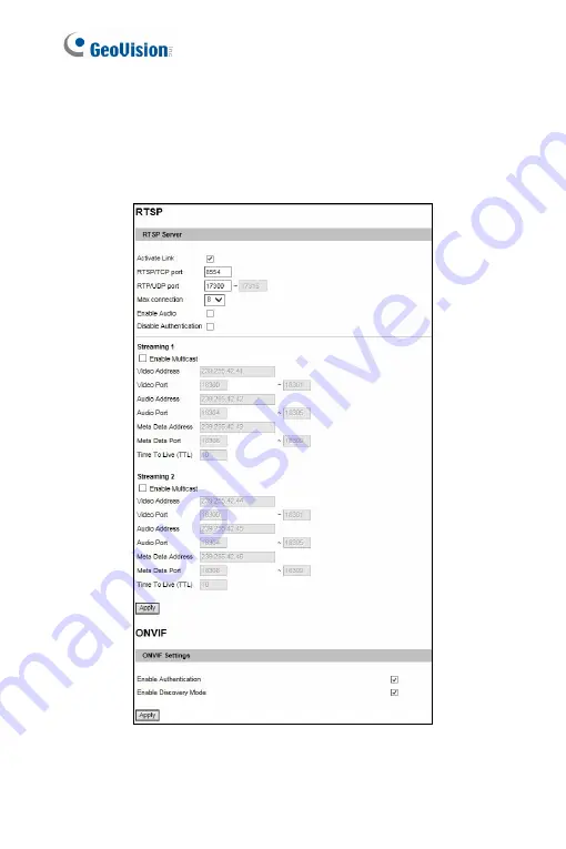 GeoVision GV-PTZ010D Firmware Manual Download Page 145