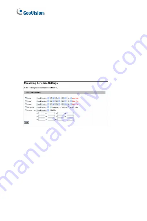 GeoVision GV-PTZ010D Firmware Manual Download Page 153