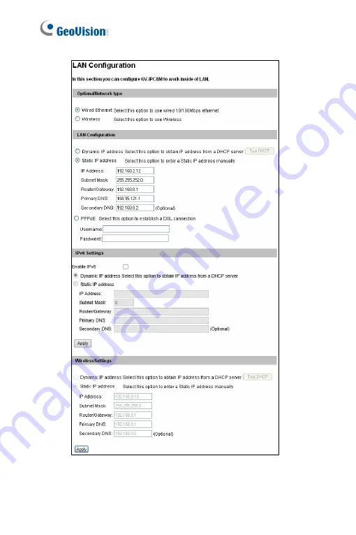 GeoVision GV-PTZ010D Firmware Manual Download Page 157