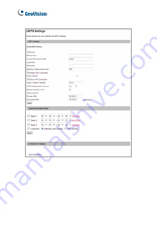 GeoVision GV-PTZ010D Firmware Manual Download Page 167