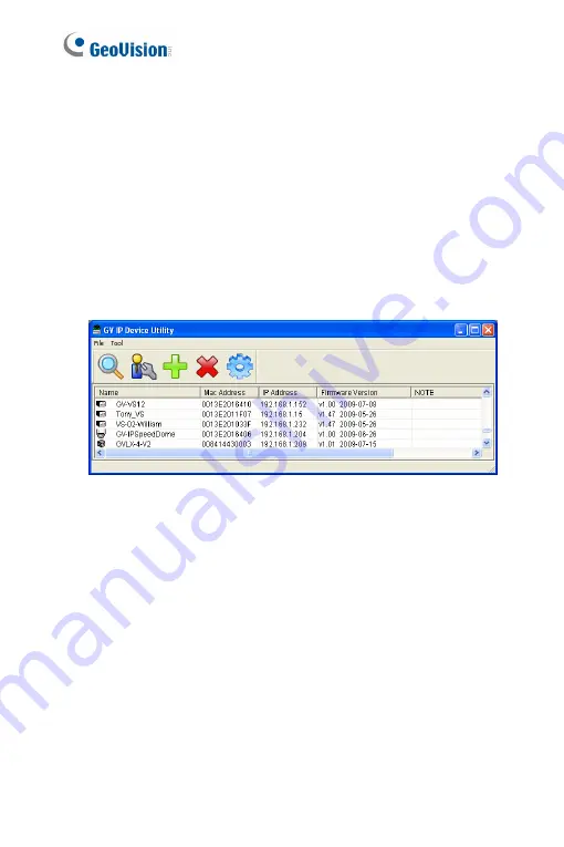 GeoVision GV-PTZ010D Firmware Manual Download Page 203