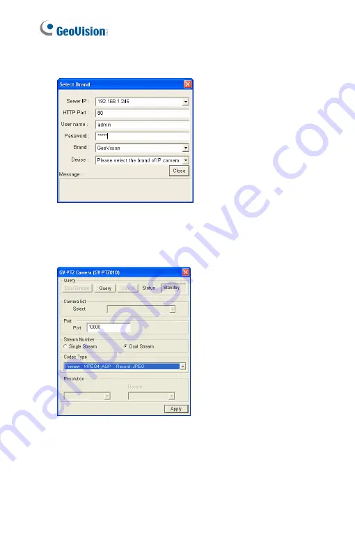 GeoVision GV-PTZ010D Firmware Manual Download Page 225