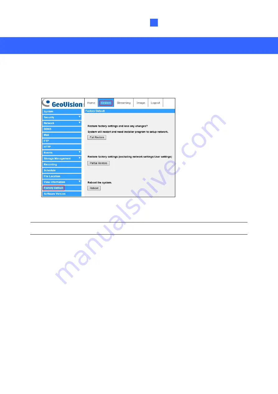 GeoVision GV-QFER12700 Quick Start Manual Download Page 17