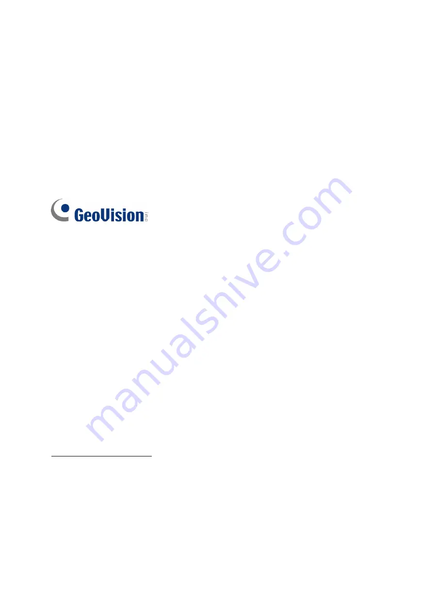 GeoVision GV-Storage System V3 Hardware User Manual Download Page 2