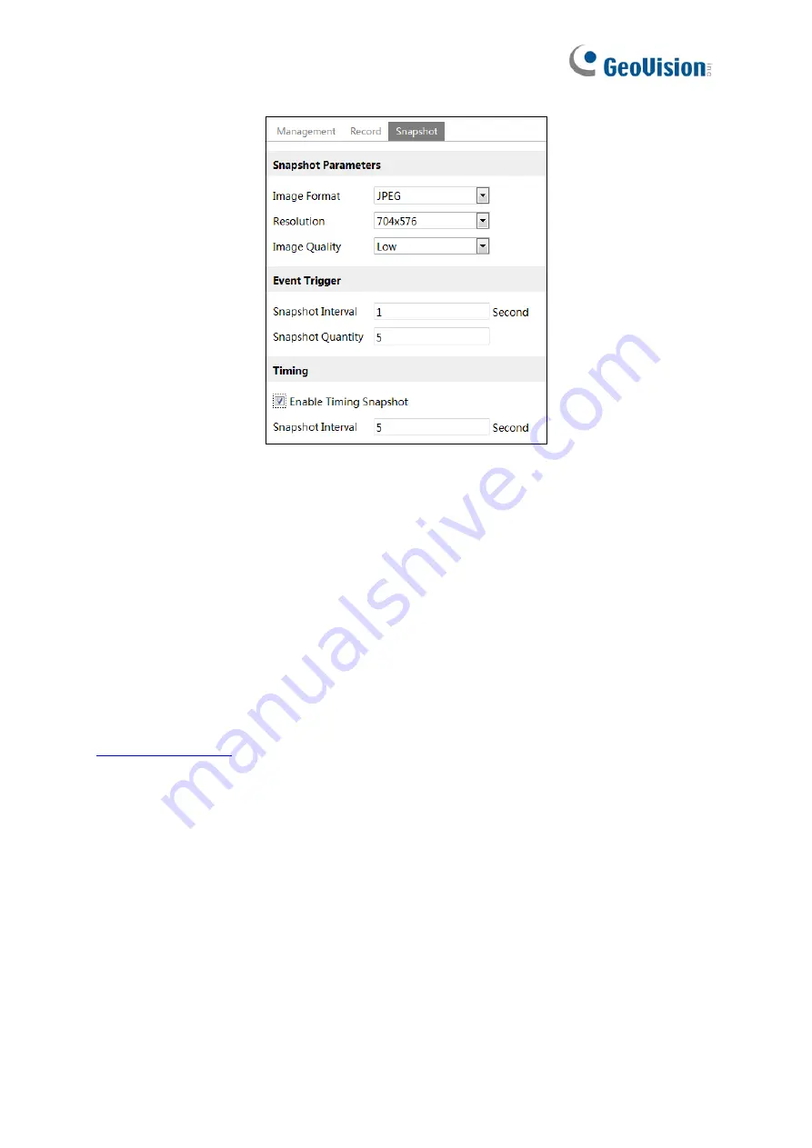 GeoVision GV-TMEB5800 User Manual Download Page 31