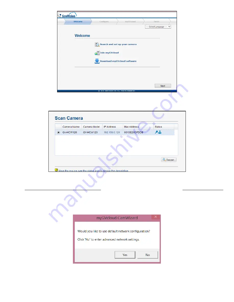 GeoVision myGVcloud HCW120 Quick Installation Manual Download Page 2