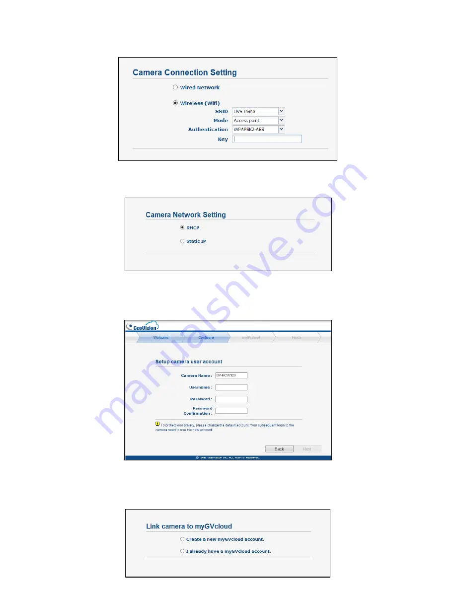 GeoVision myGVcloud HCW120 Quick Installation Manual Download Page 3