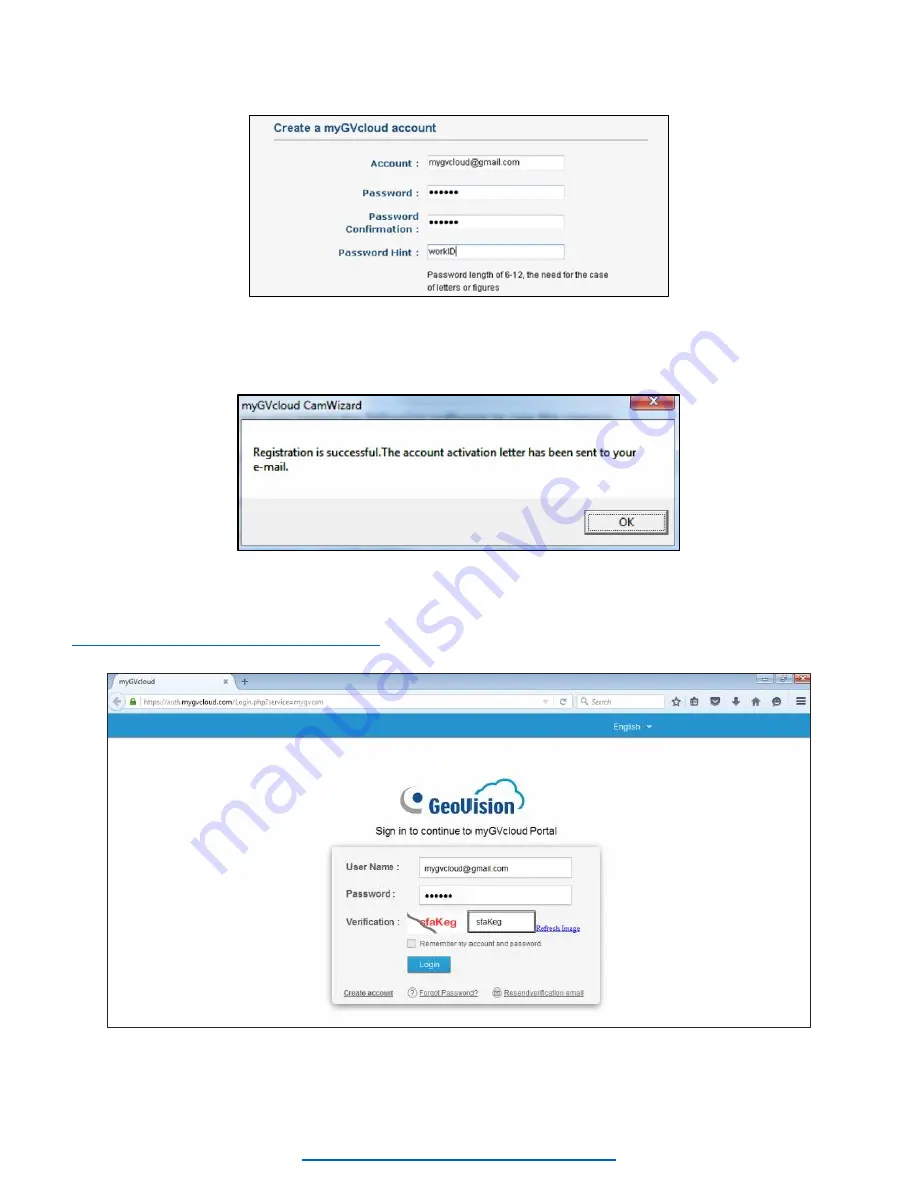 GeoVision myGVcloud HCW120 Quick Installation Manual Download Page 4