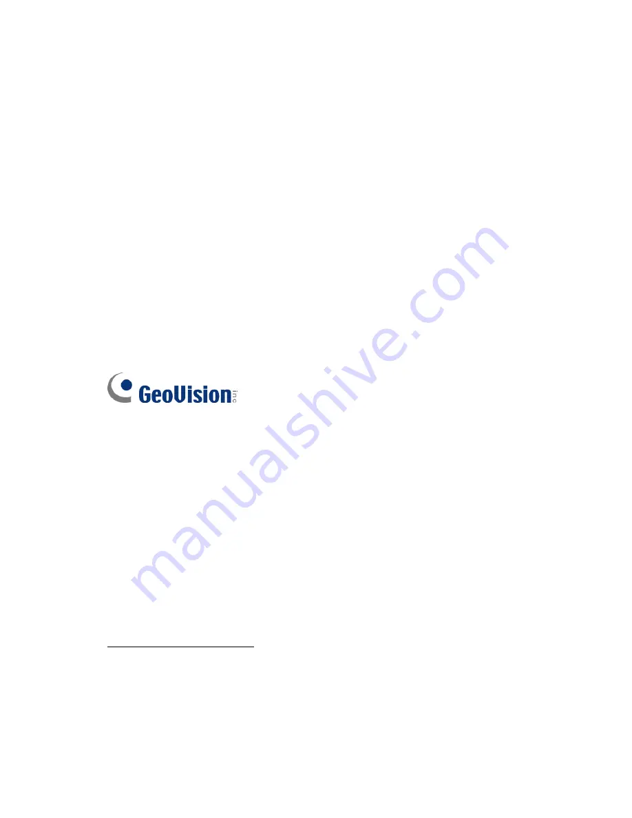 GeoVision VSV13-A-EN User Manual Download Page 2