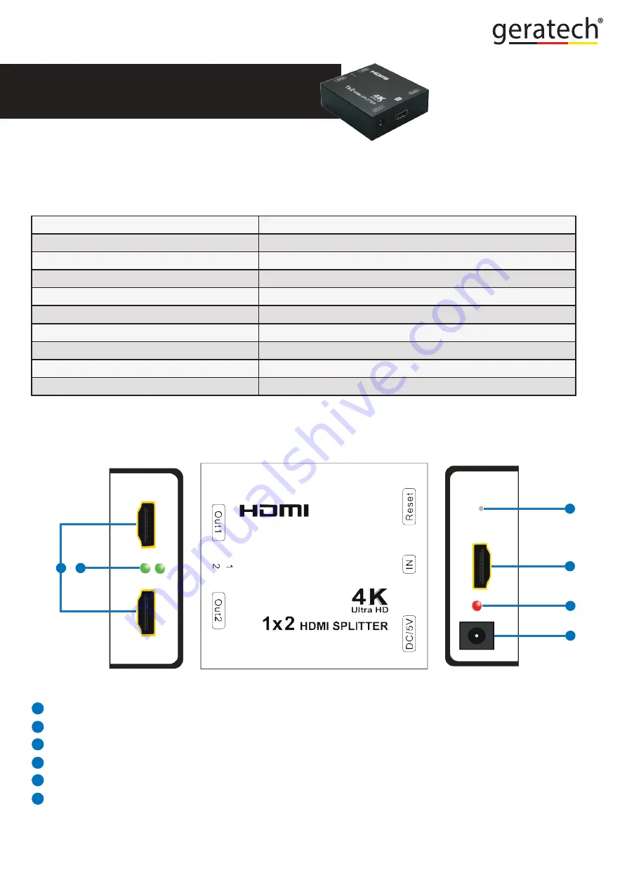 geratech EGE-SP112-4K Скачать руководство пользователя страница 5