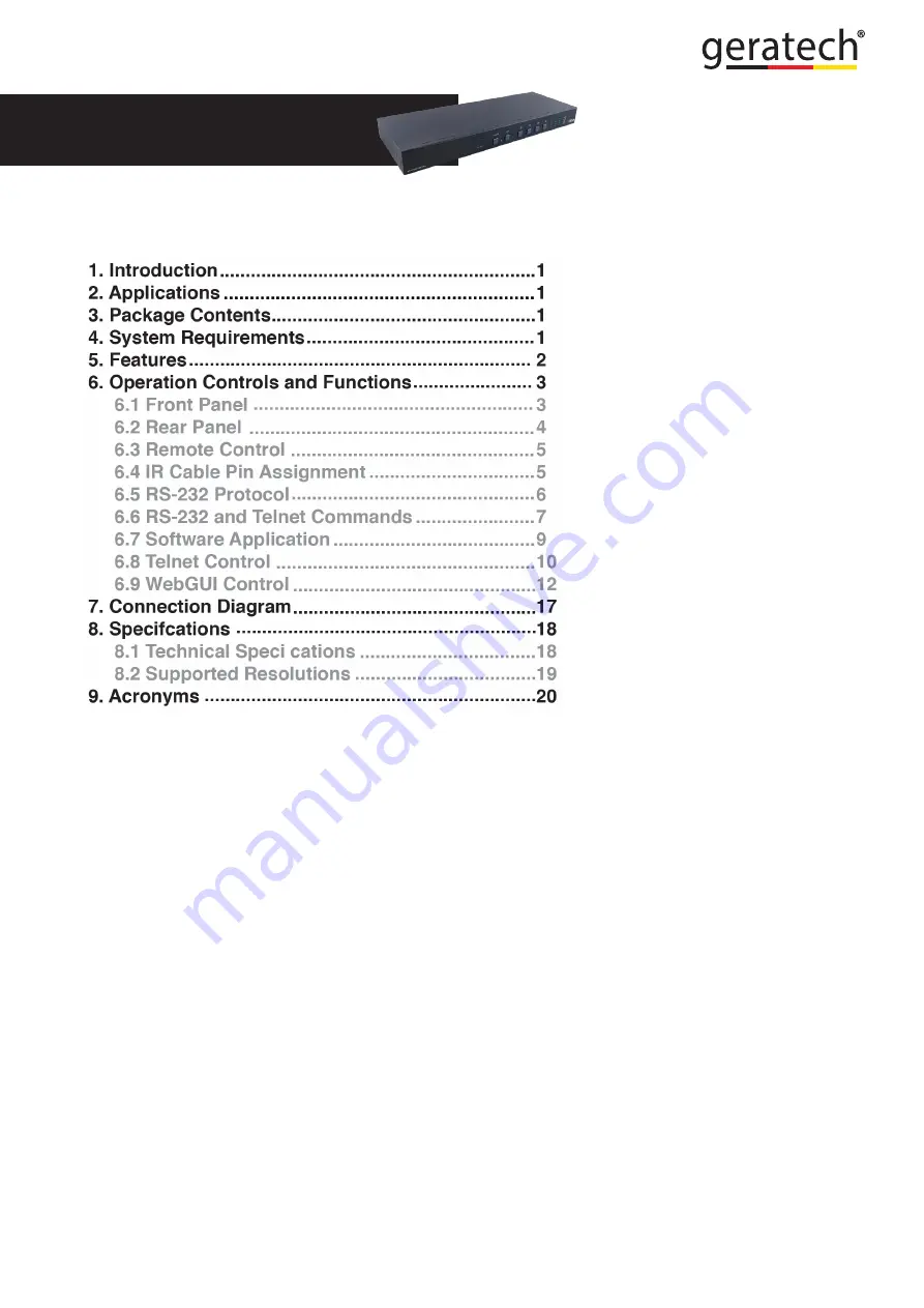 geratech EGE-UHD-444 Скачать руководство пользователя страница 5