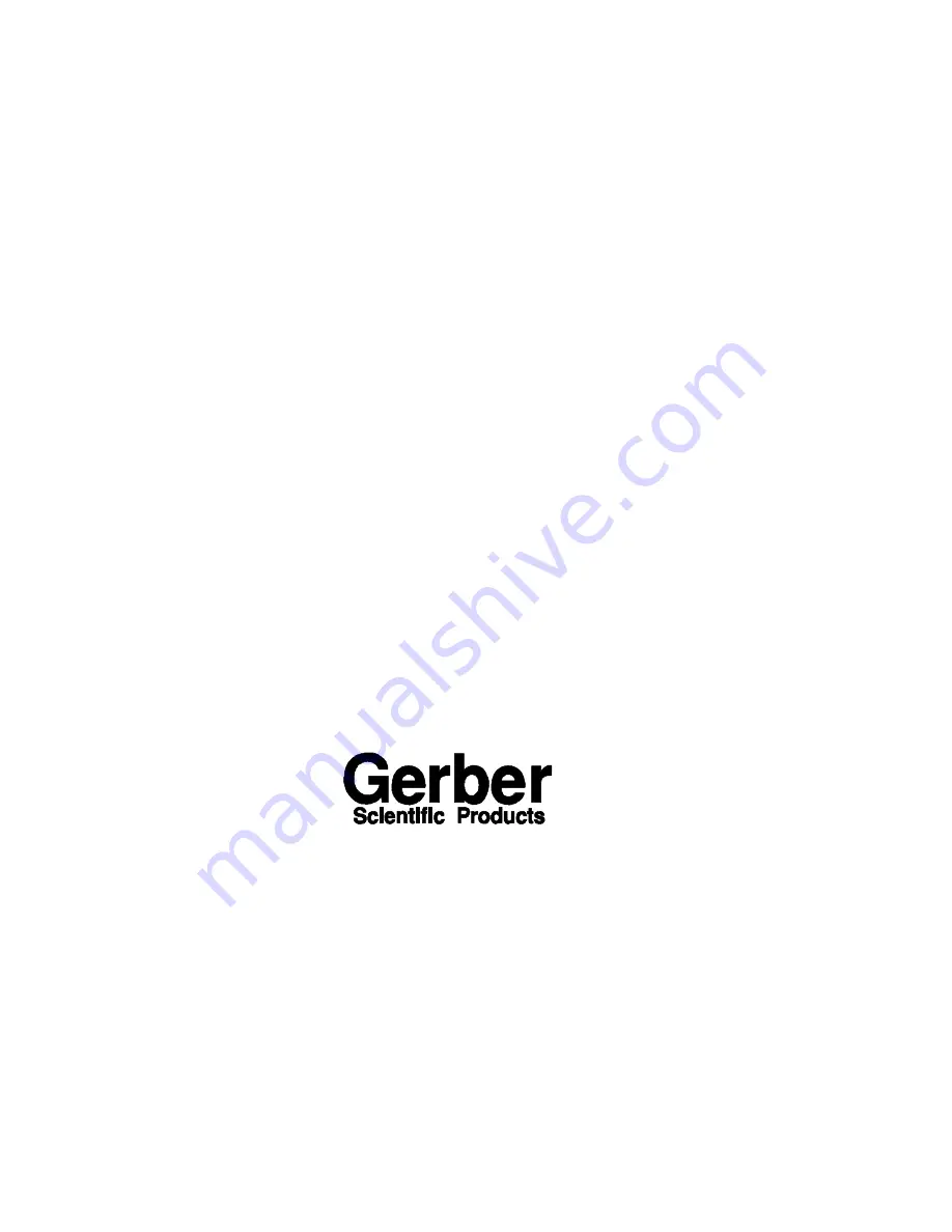 Gerber ADVANTAGE ROUTER 600 User Manual Download Page 1