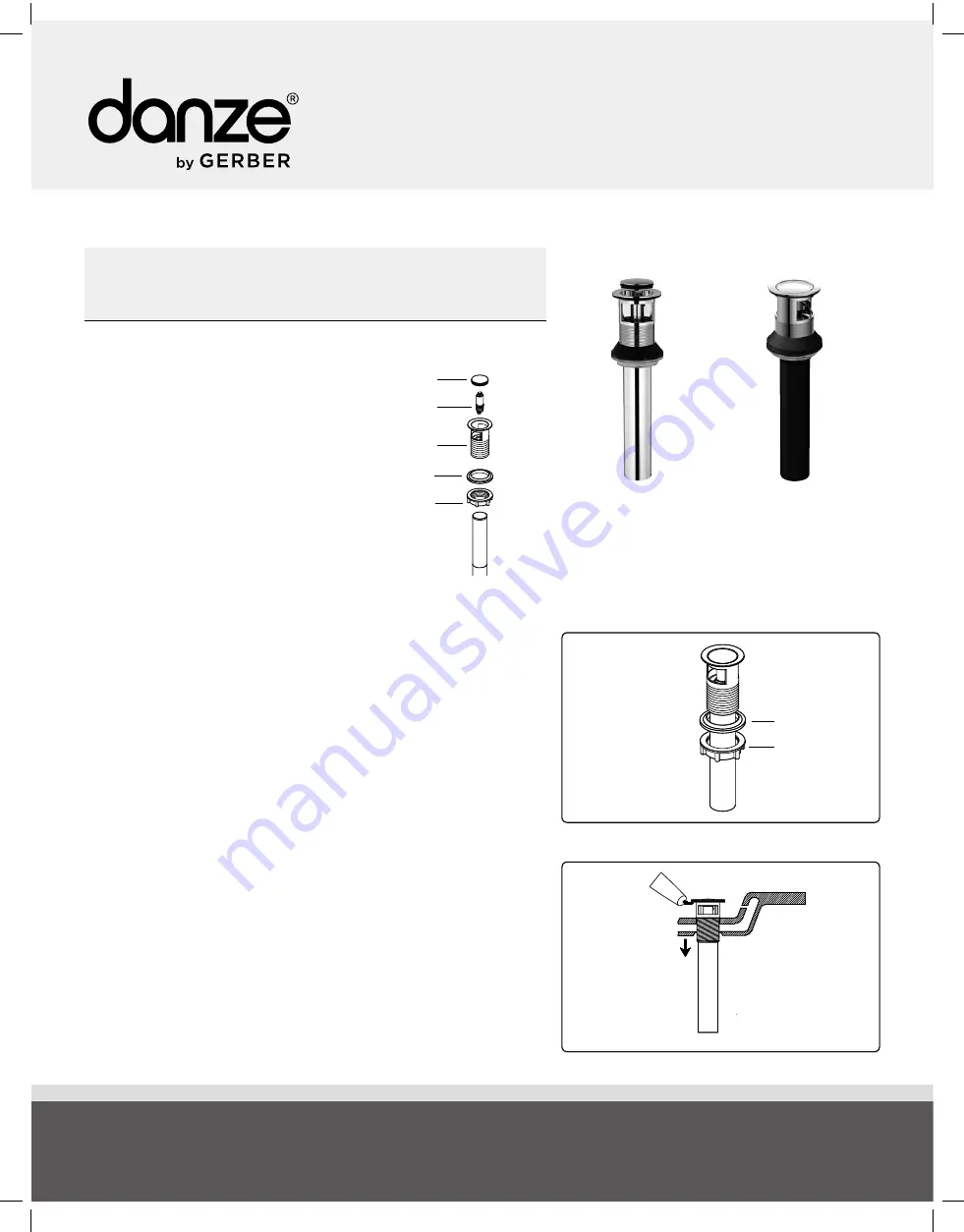 Gerber danze D304162 Скачать руководство пользователя страница 5