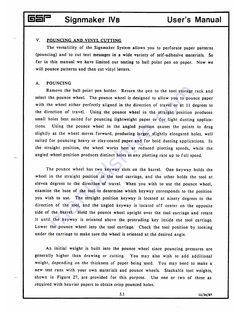 Gerber Signmaker IVB User Manual Download Page 88