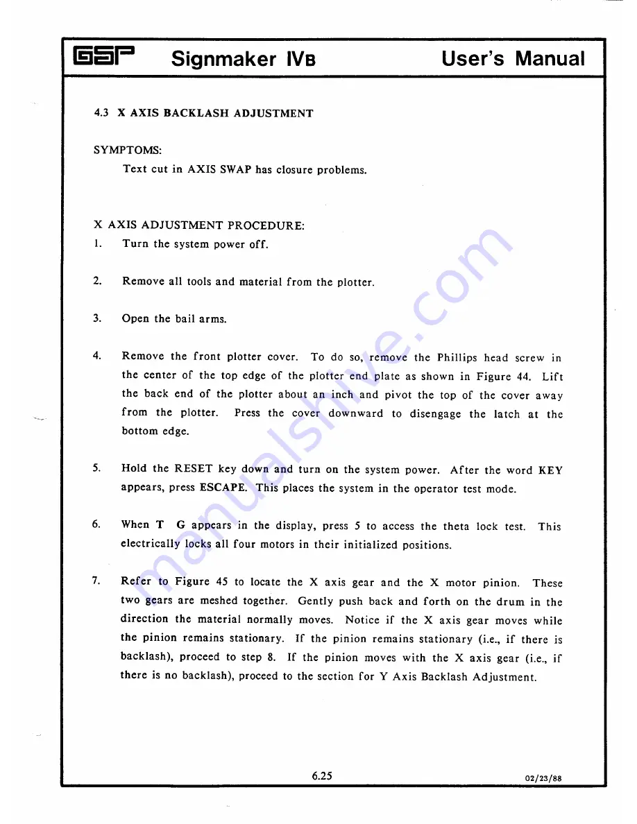 Gerber Signmaker IVB User Manual Download Page 121