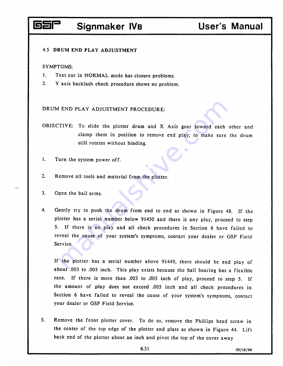 Gerber Signmaker IVB User Manual Download Page 127