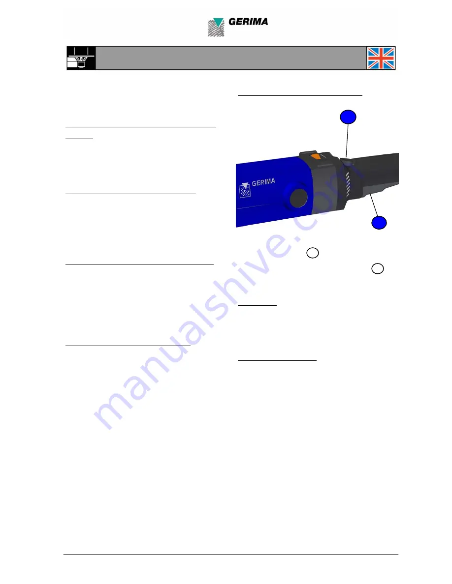 Gerima SMA 50?E1 Operating Manual Download Page 22