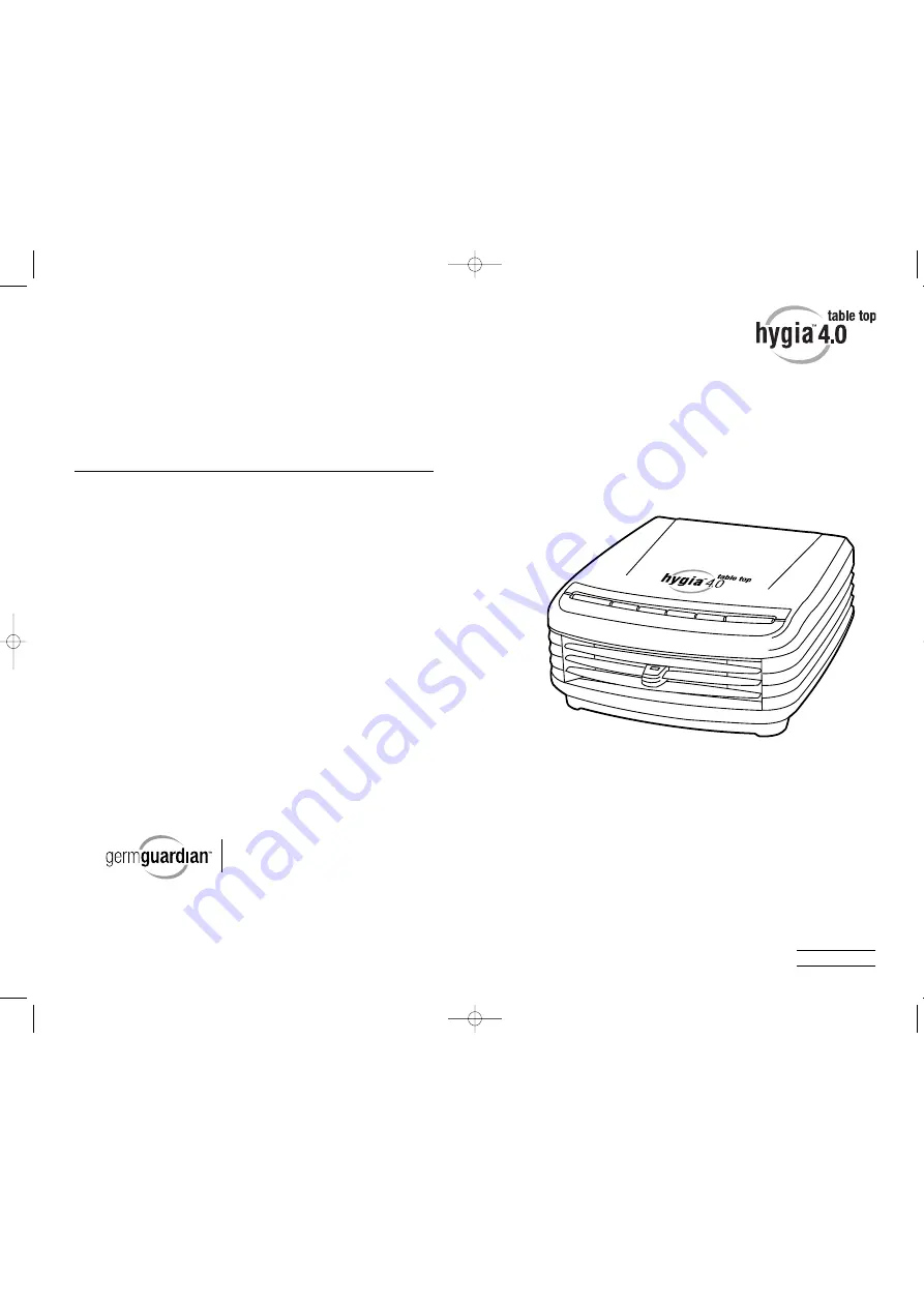 Germ Guardian Hygia 4.0 Скачать руководство пользователя страница 4