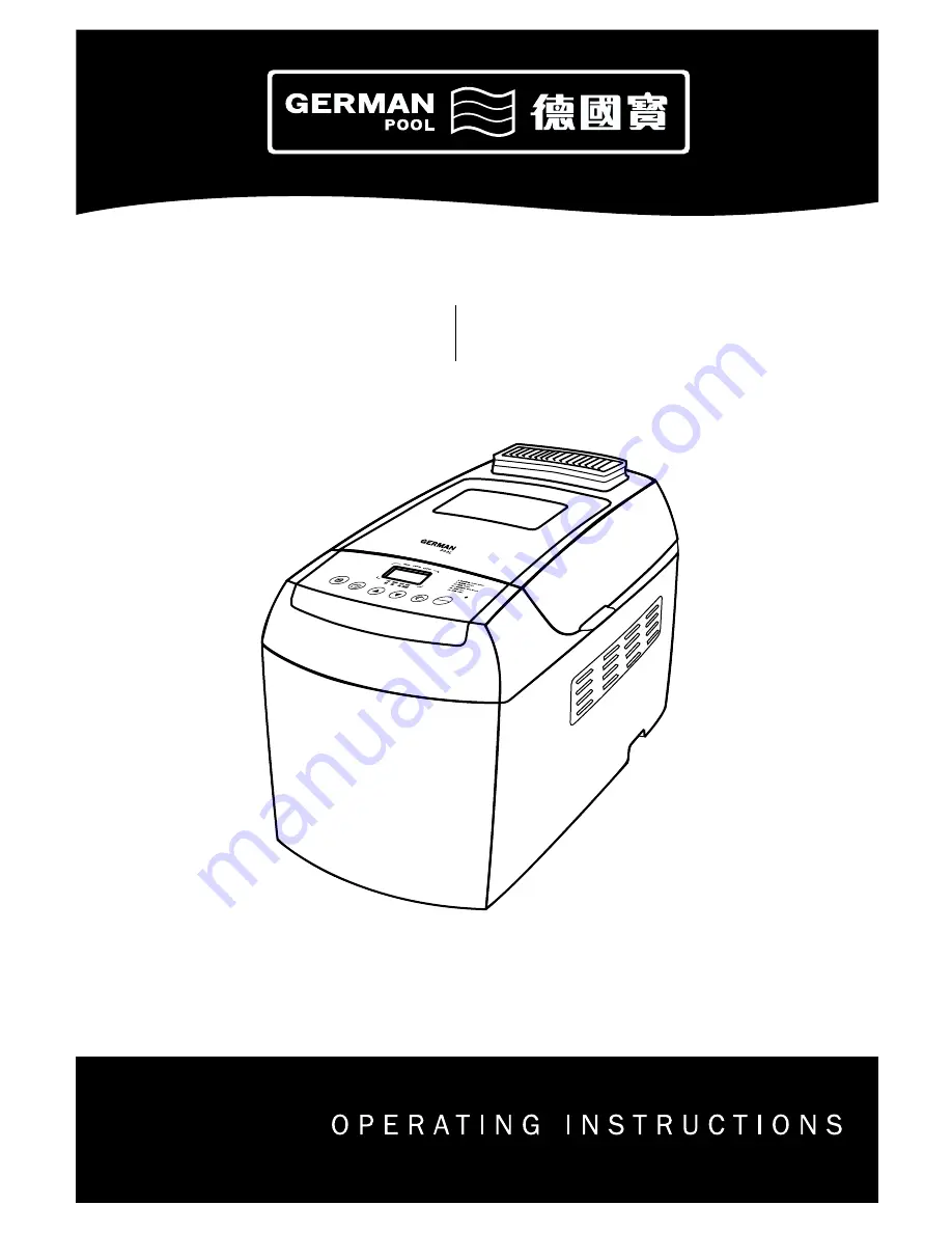 German pool BMR-9125 Operating Instructions Manual Download Page 1