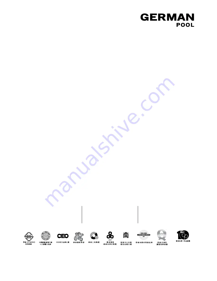 German pool DFC-918 User Manual Download Page 17