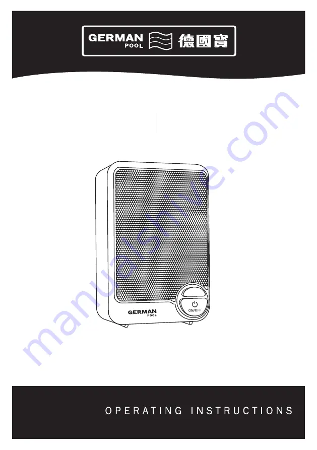 German pool HTM-260 Operating Instructions Manual Download Page 1