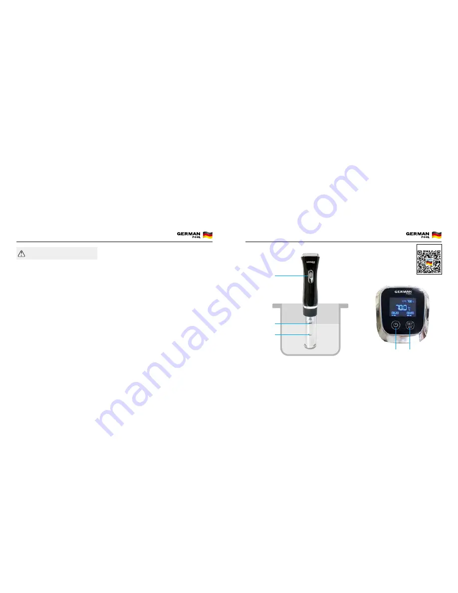 German pool SOUS VIDE PRO SVC-113 User Manual Download Page 12