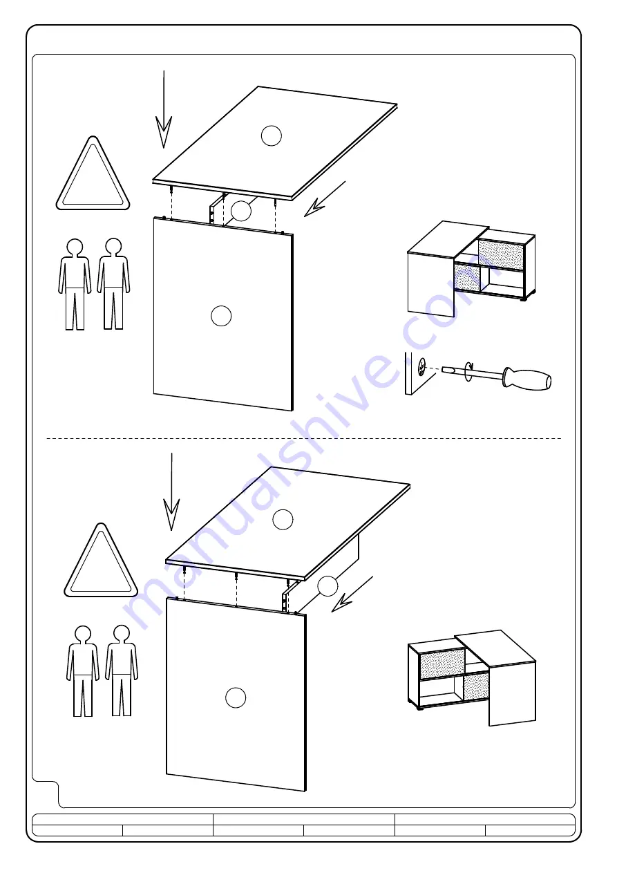 Germania Writing Desk 4036 Assembly Instruction Manual Download Page 12