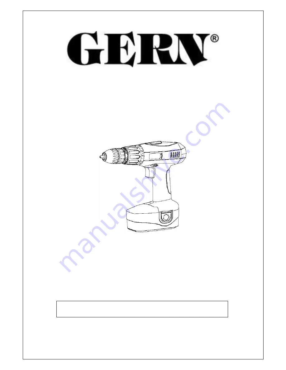 Gern DAN0700 Скачать руководство пользователя страница 1