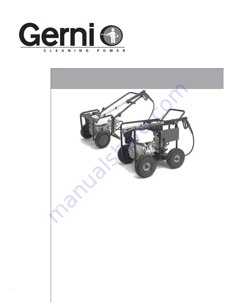 Gerni 118 P Operating Manual Download Page 1