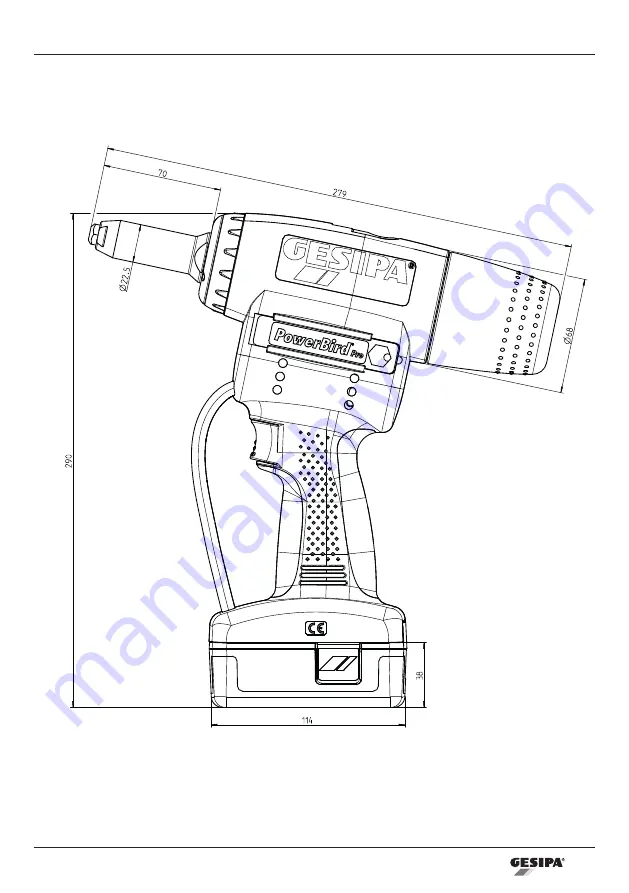 Gesipa PowerBird Pro Gold Edition Operating Manual With Spare Parts List Download Page 5