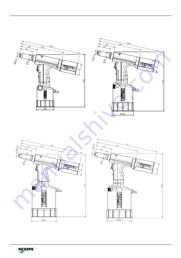 Gesipa taurus 1 Operating Manual With Spare Parts List Download Page 4