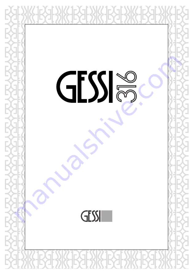 Gessi 54086 Manual Download Page 1