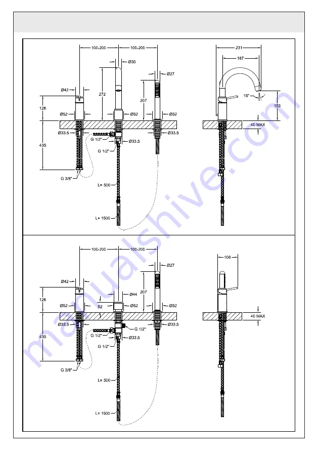 Gessi Goccia 33637 Скачать руководство пользователя страница 3