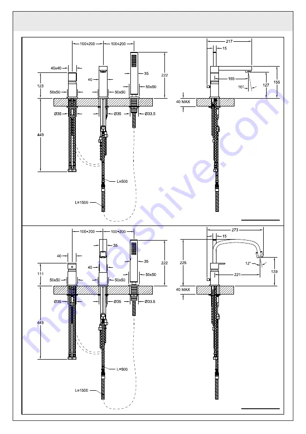 Gessi RETTANGOLO 20036 Скачать руководство пользователя страница 3