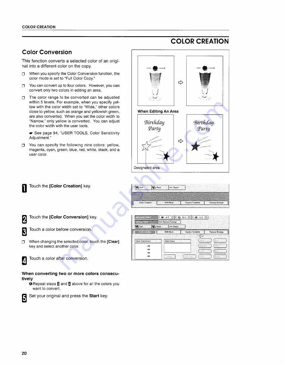 Gestetner 2703de Operating Instructions Manual Download Page 24