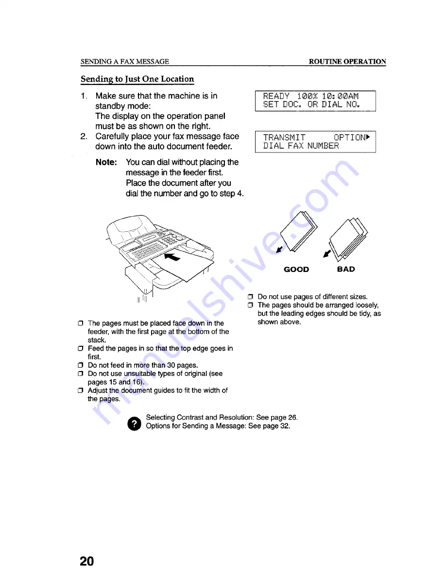 Gestetner 9867 Operating Instructions Manual Download Page 30