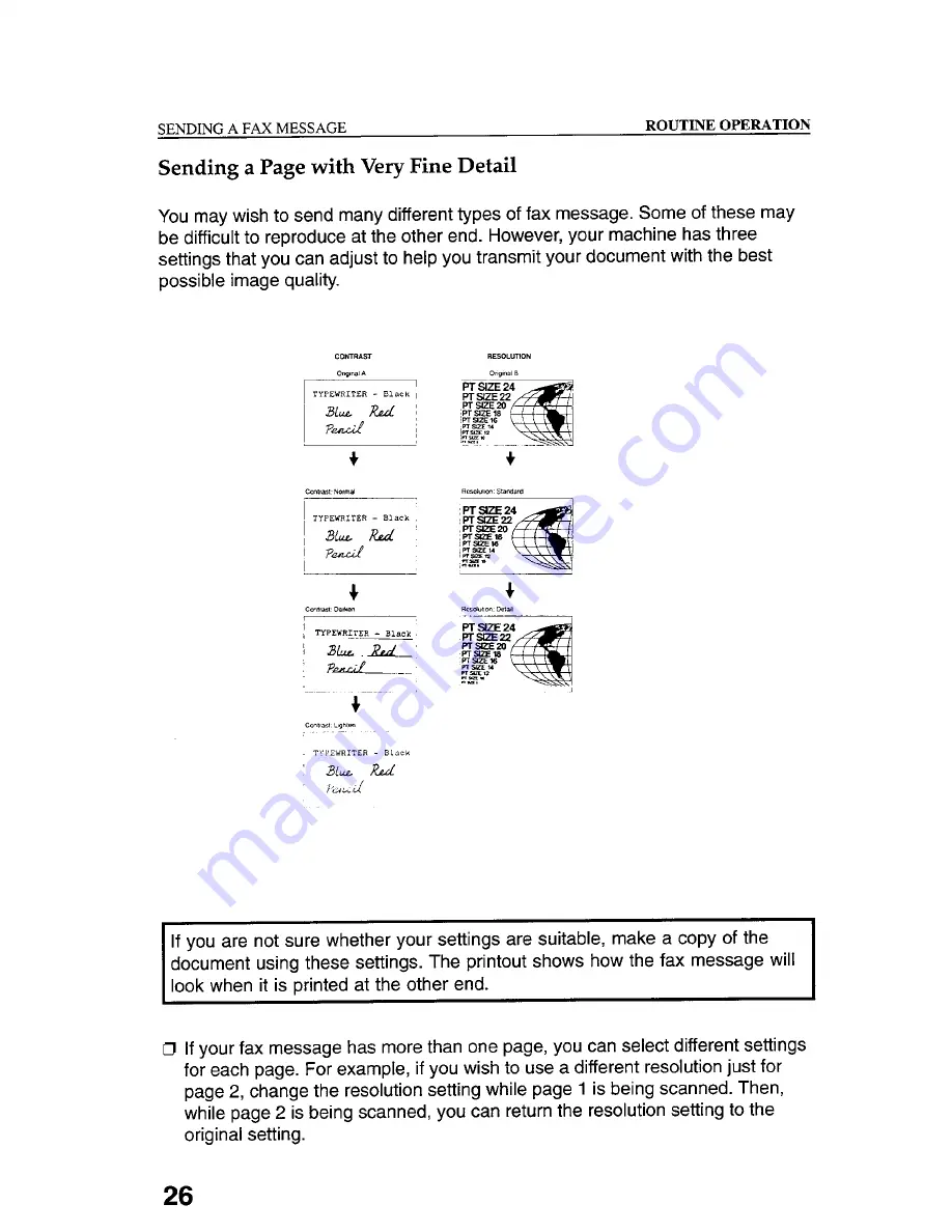 Gestetner 9867 Operating Instructions Manual Download Page 36