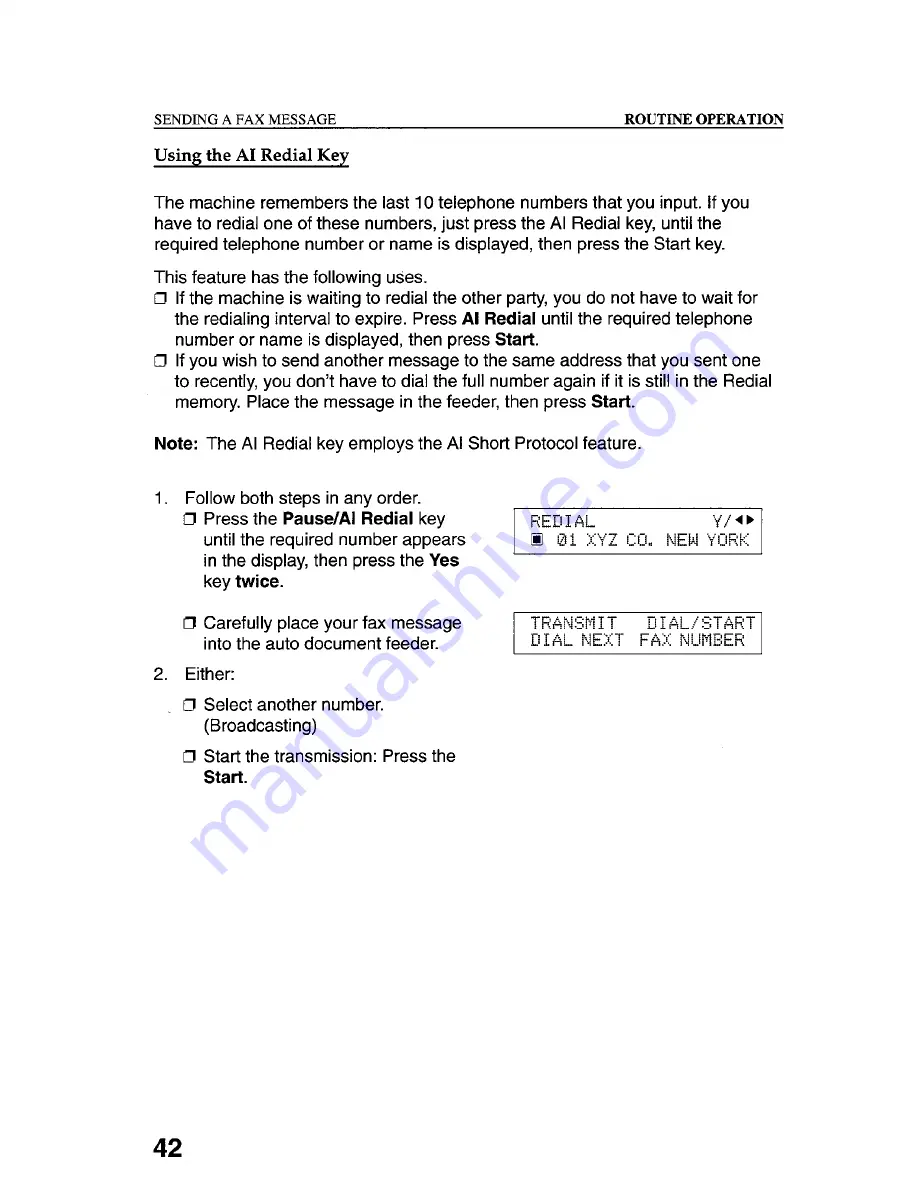 Gestetner 9867 Operating Instructions Manual Download Page 52