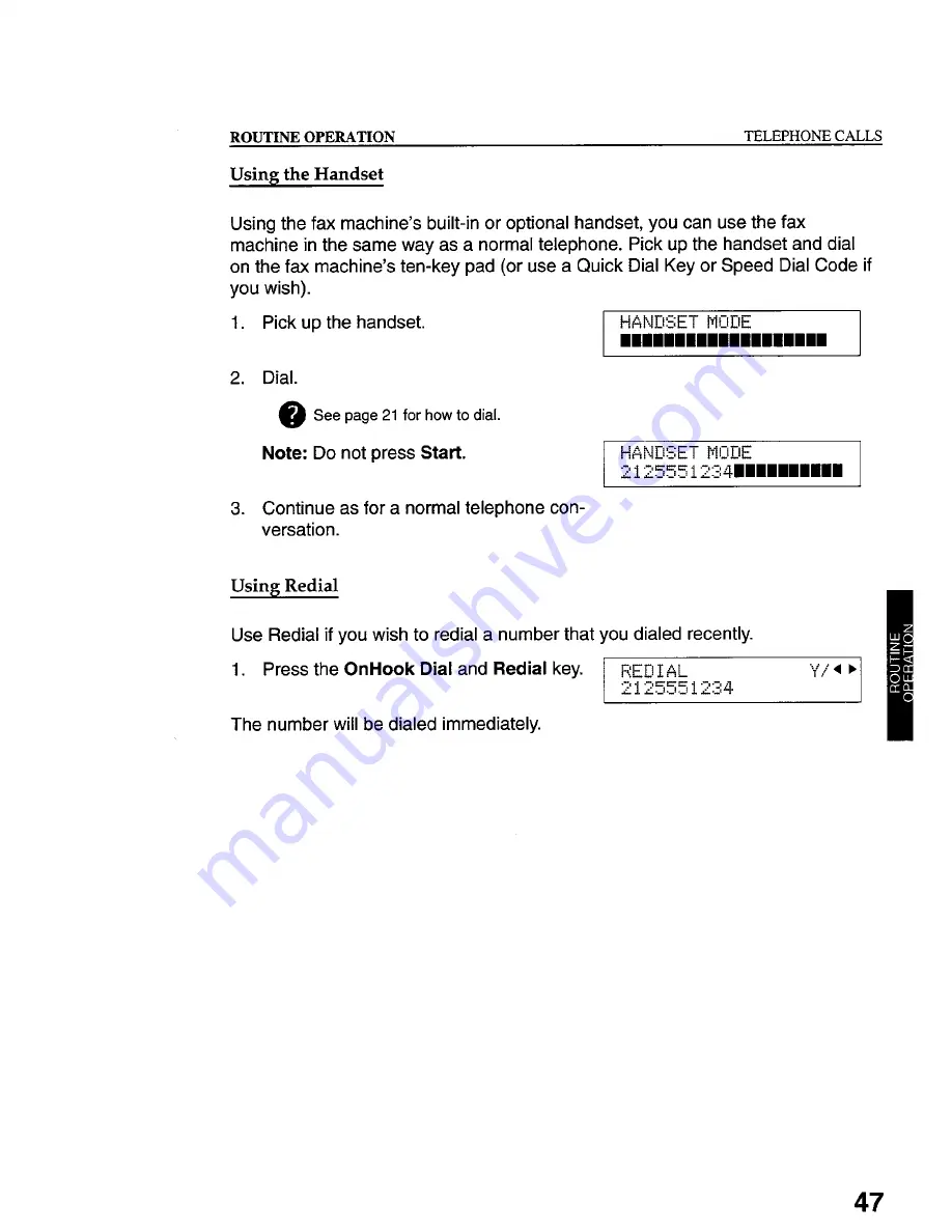 Gestetner 9867 Operating Instructions Manual Download Page 57