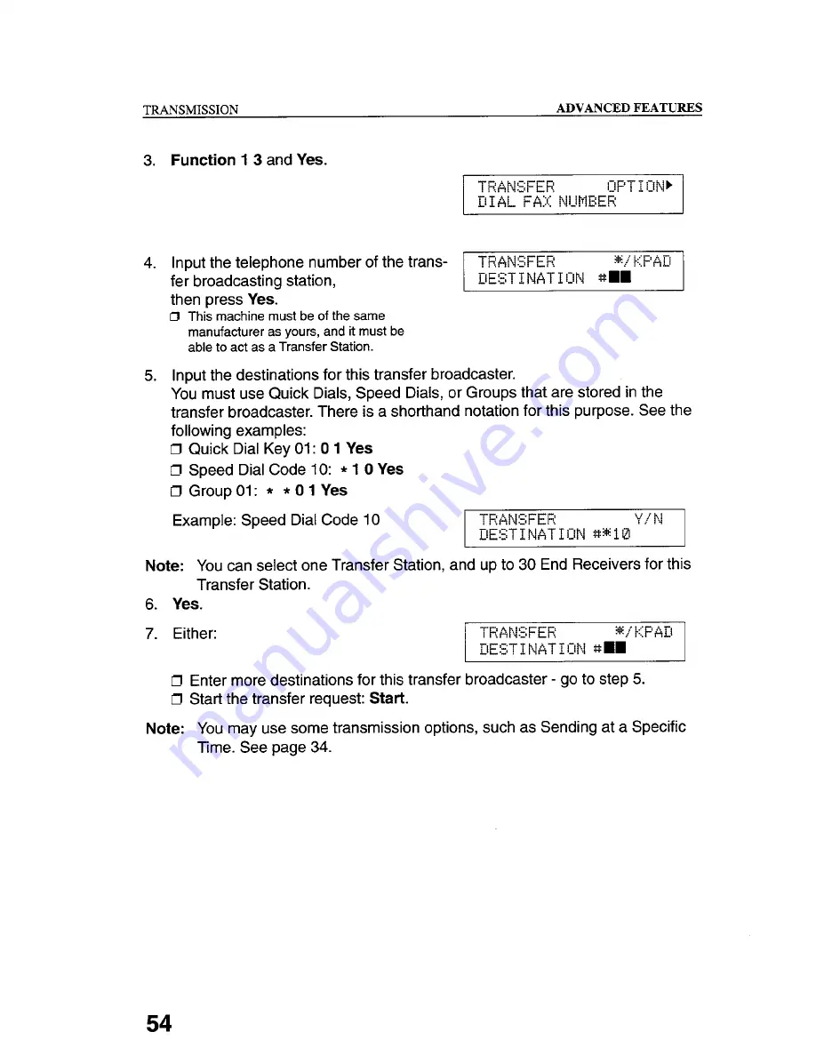 Gestetner 9867 Operating Instructions Manual Download Page 64