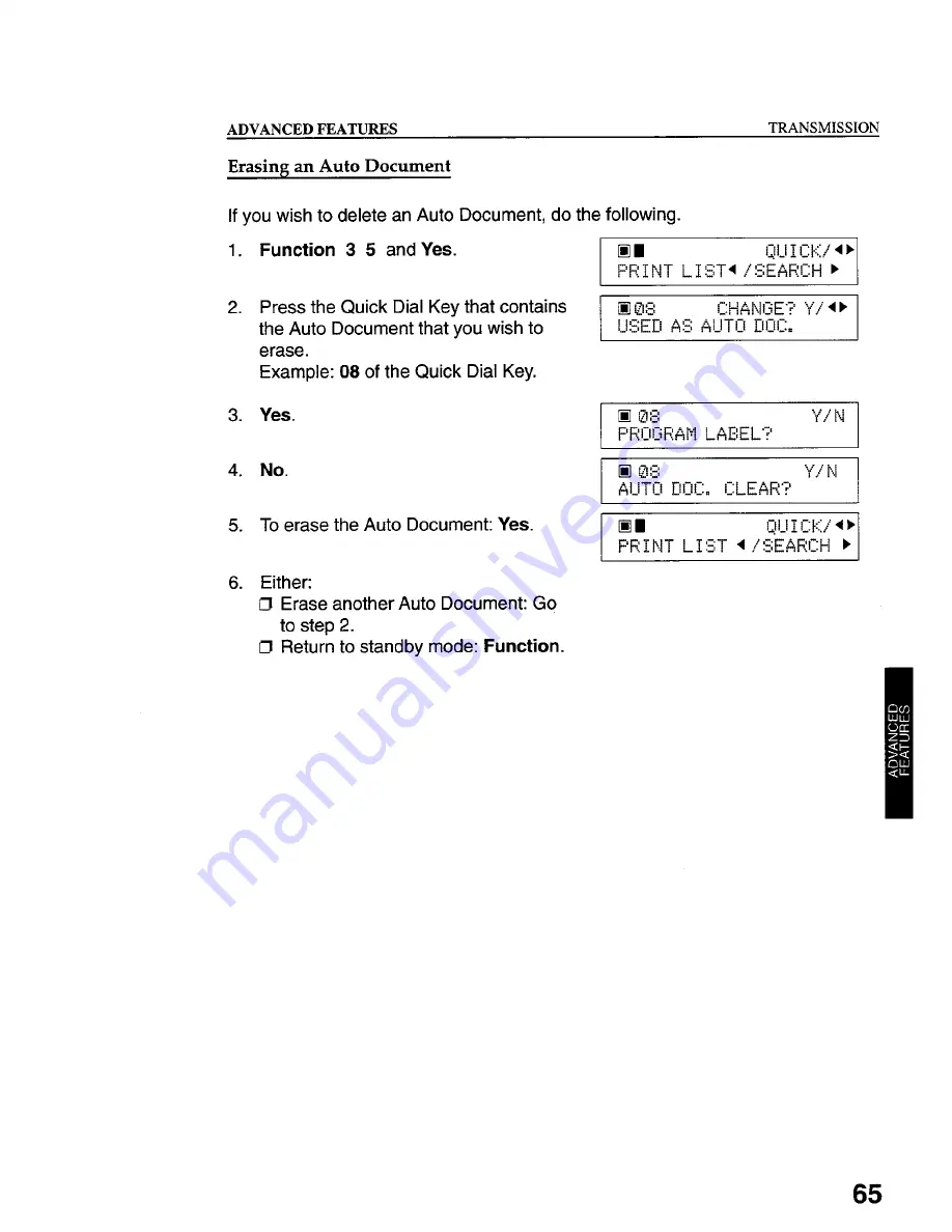 Gestetner 9867 Operating Instructions Manual Download Page 75