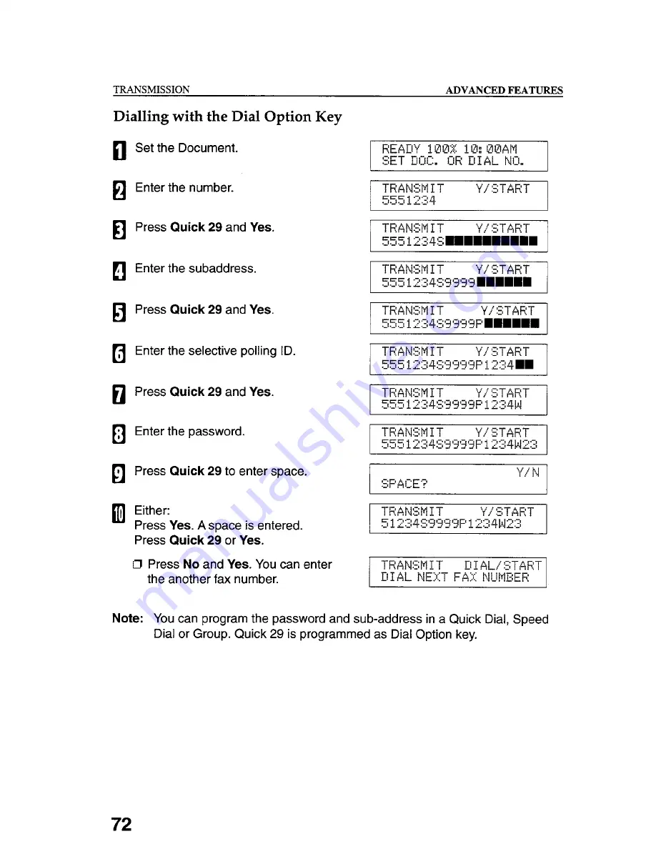 Gestetner 9867 Operating Instructions Manual Download Page 82