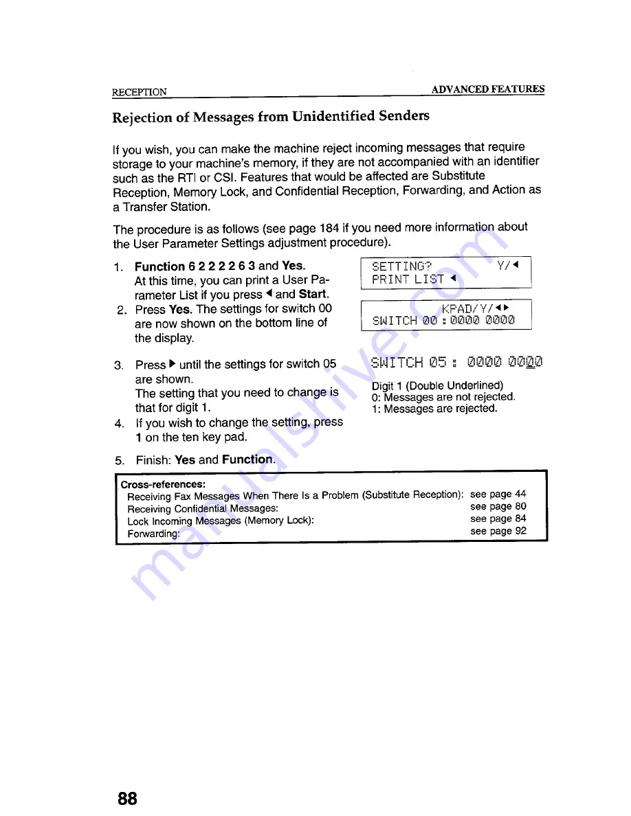 Gestetner 9867 Operating Instructions Manual Download Page 98