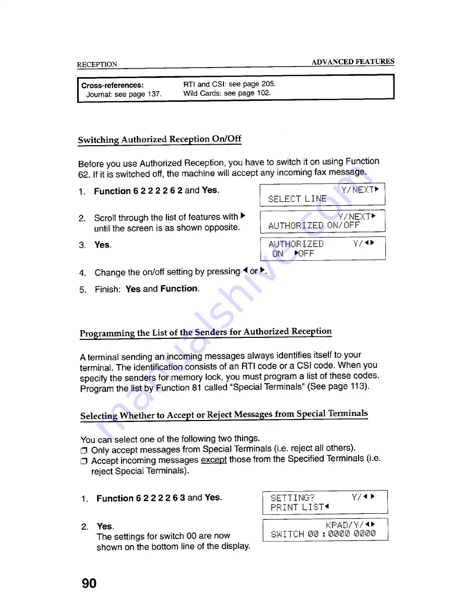 Gestetner 9867 Operating Instructions Manual Download Page 100