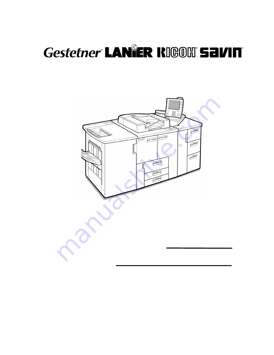 Gestetner A294 Service Manual Download Page 1