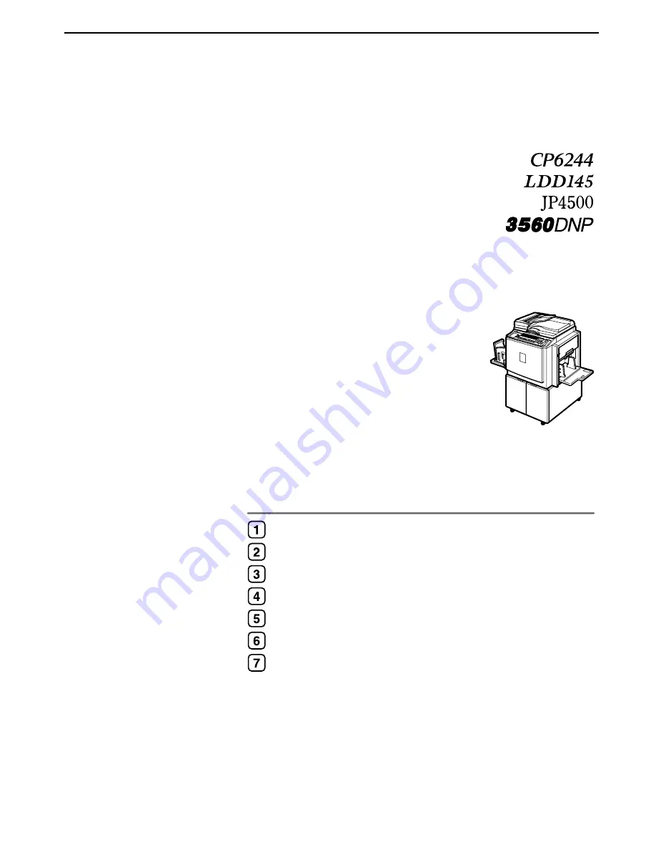 Gestetner CP6244 Скачать руководство пользователя страница 1