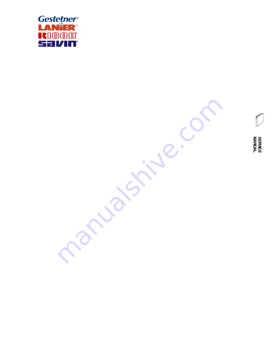 Gestetner G060 Service Manual Download Page 1075